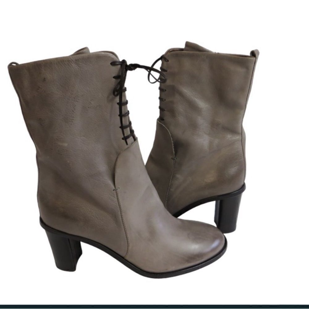 AGL Attilio Giusti Leombruni Leather Ankle Lace Up Boot Sz 39 EU  NEW